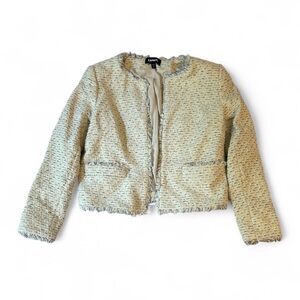 Express Cream Tweed Blazer